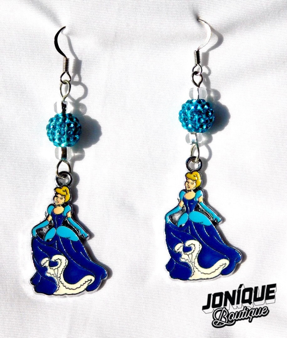 Cinderella Earrings Cinderella Jewelry Disney Earrings - Etsy