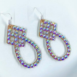 AB Earrings, AB Jewelry, Ballroom Earrings, Ballroom Jewelry, Drag Queen Jewelry, Bellydance Jewelry, Performance Earrings