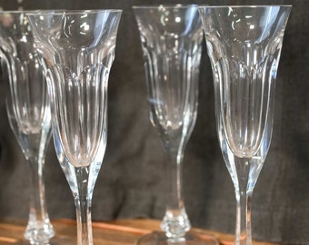 set of 6 moser h20 tall glasses