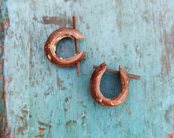 Indonesian coconut earrings code OC3