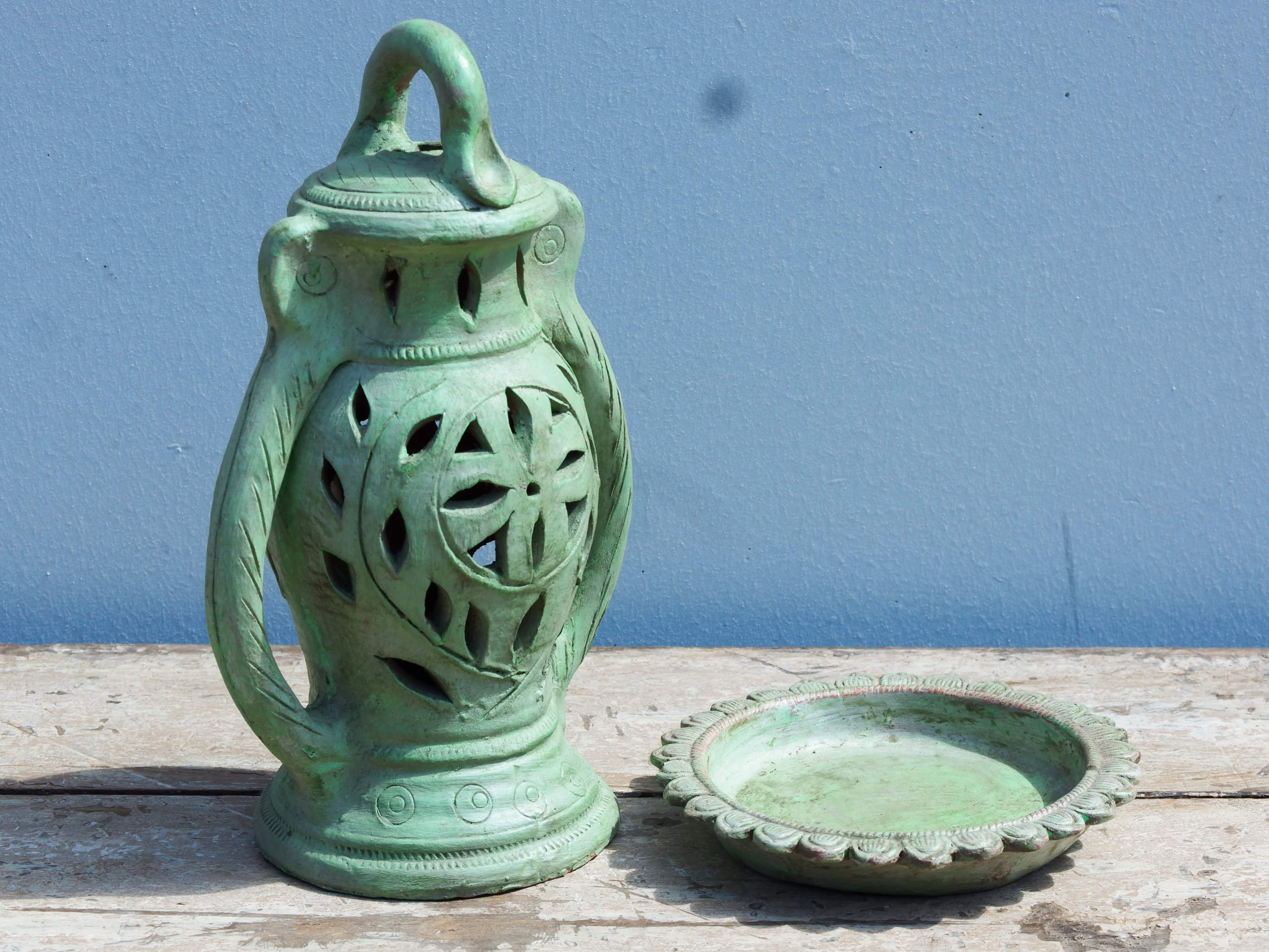 terracotta wall lanterns