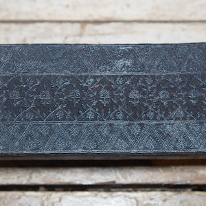 vecchio timbro print block stampo indiano in legno ,timbro inciso litografia     cod.TI94