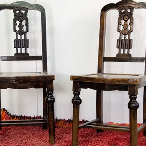 antique peking chair in elm wood