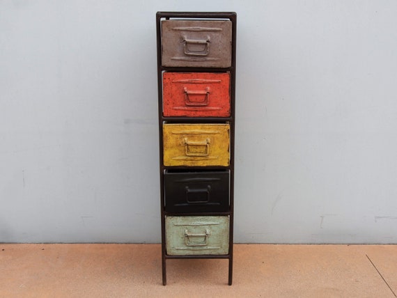 Small metal chest of drawers discount