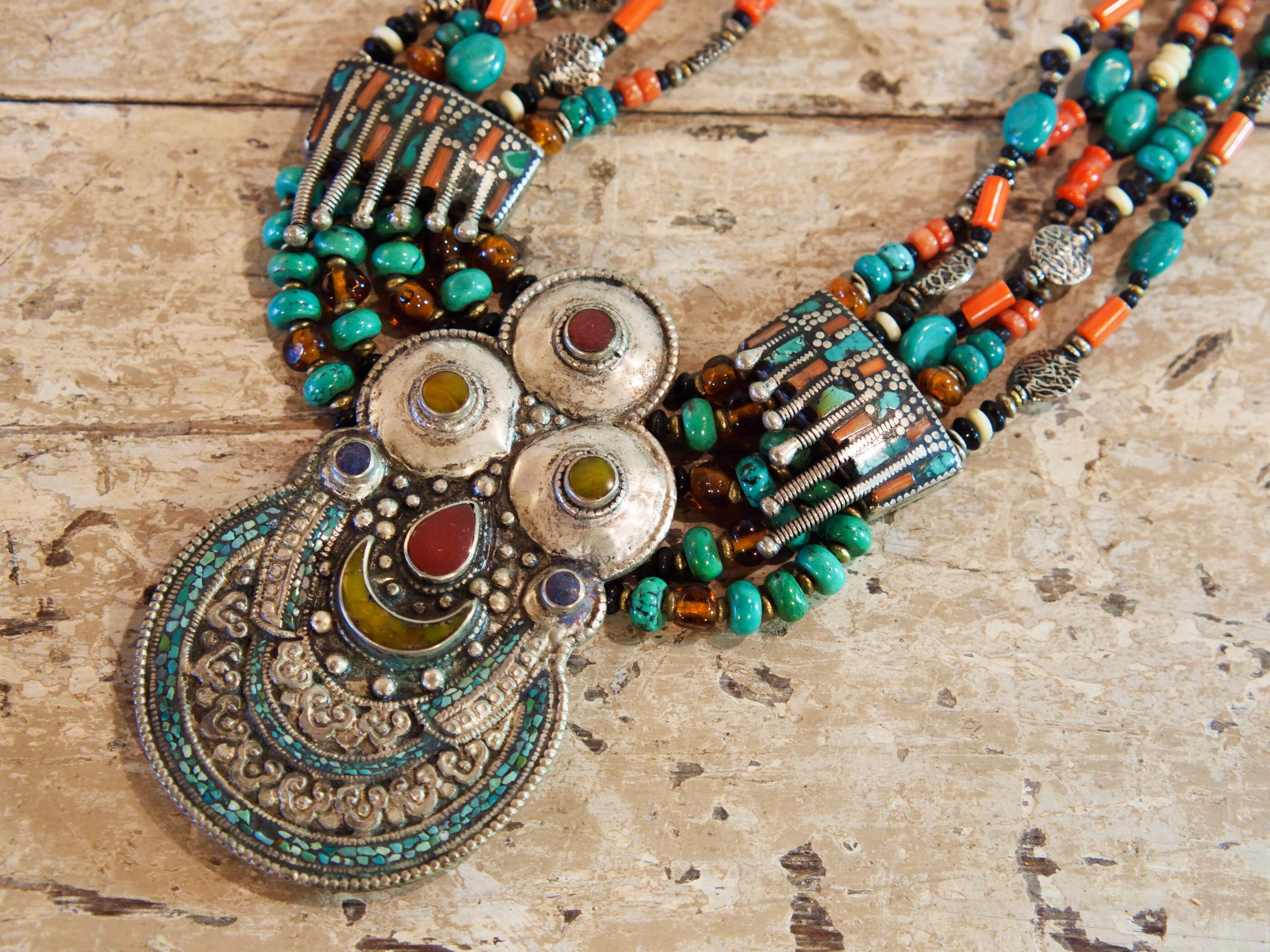 Nepalese / Tibetan Necklace Cnt2 - Etsy