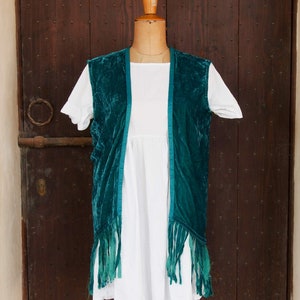 gillet green fringe