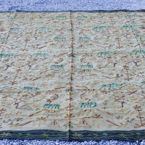 Telo Indiano in cotone ricamato   cod.IMC440