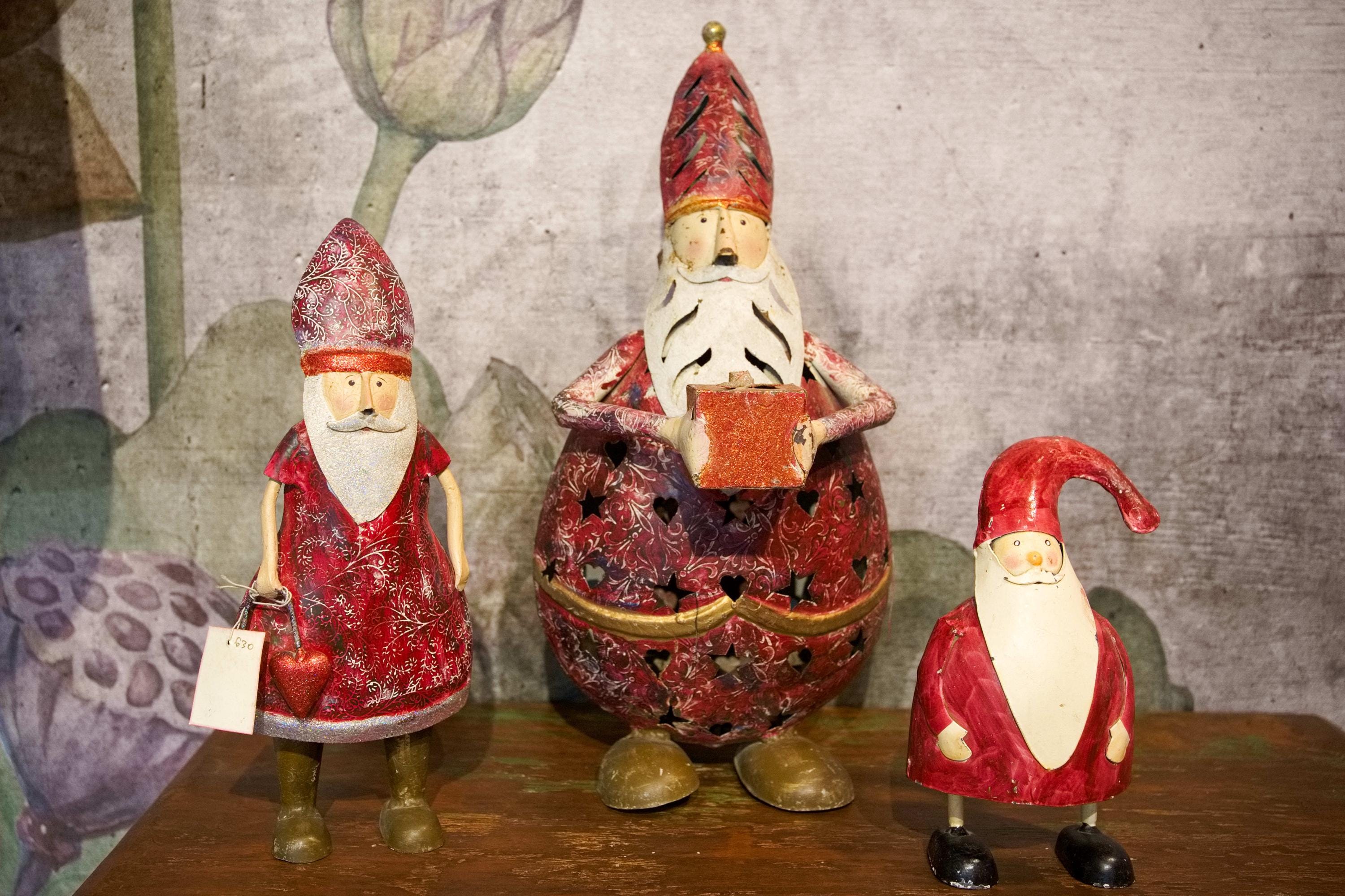 Metal santa candle holder - Etsy 日本