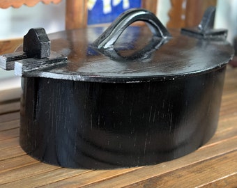 curved wood box with lid boxb