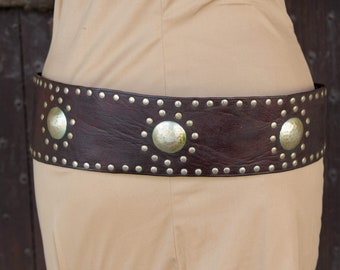 Morocco belt, leather belt with buckle, hand made African style belt cod.CINTM7