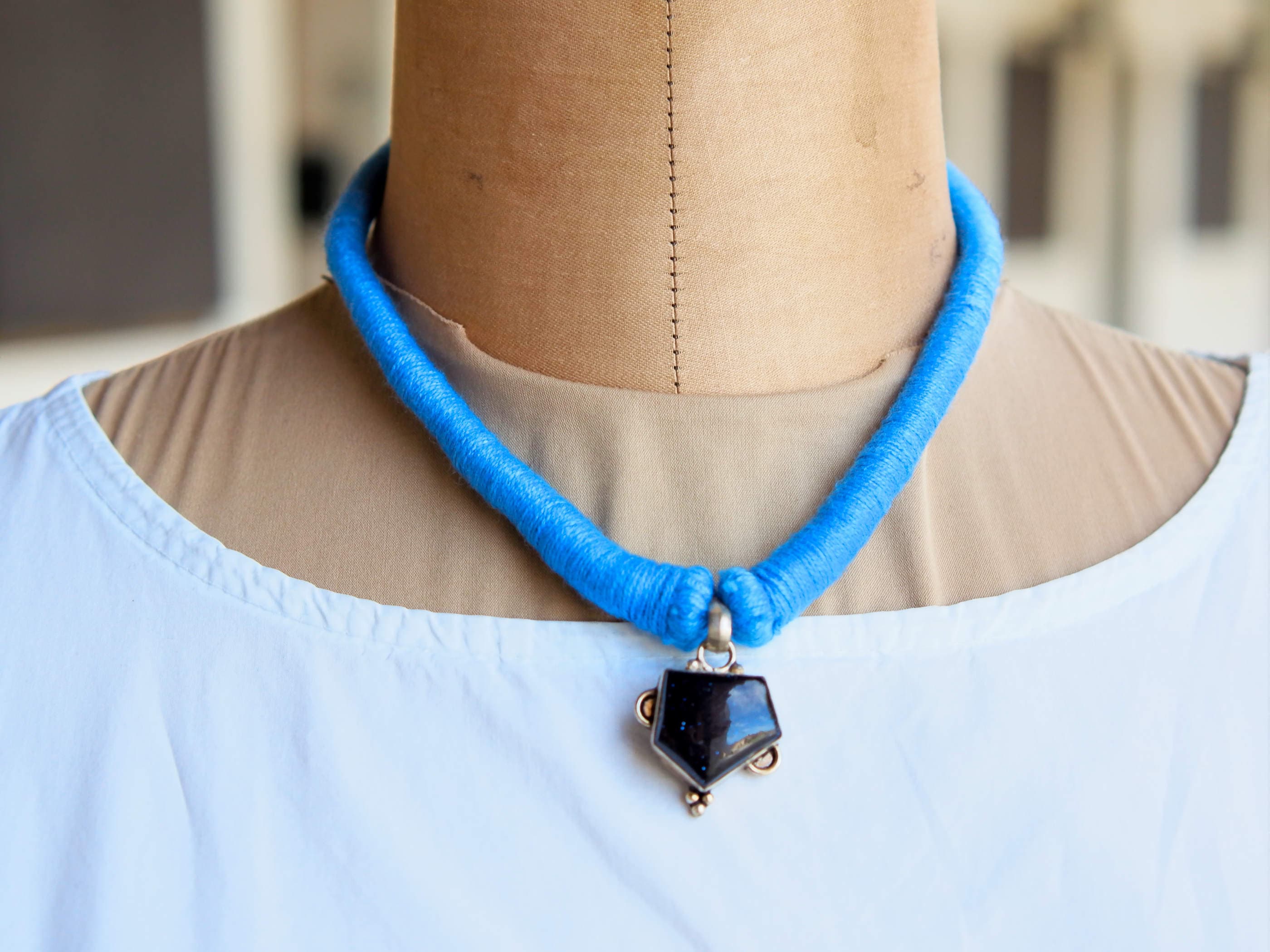 TseenYi Collana a Y lunga con ciondolo in cristallo bohémien, collana estiva da matrimonio per donne e ragazze (argento, 1 pezzo
