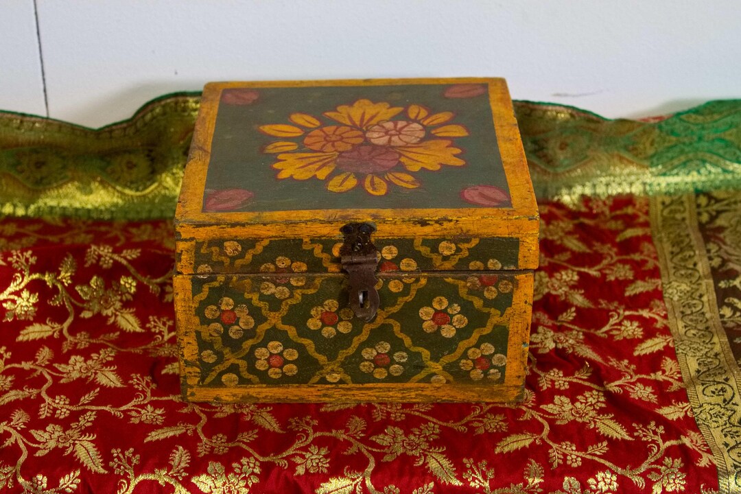 Painted Indian Box - Etsy