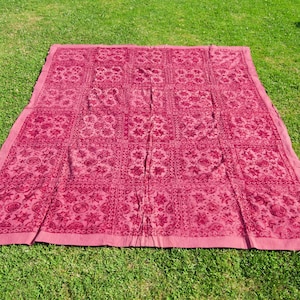IMC2R embroidered cotton Indian towel