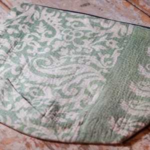 Pochette en coton style Kantha, ethnique typiquement indienne fabriquée à la main cod.J12