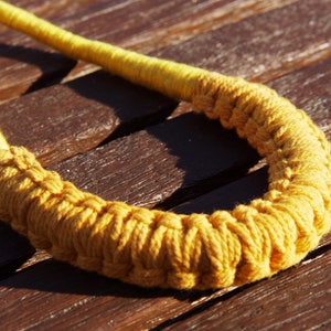 yellow cotton necklace cod. GCC