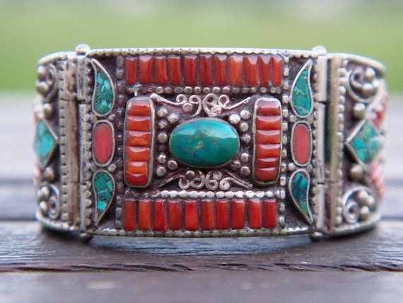 Native american coral best sale bracelet