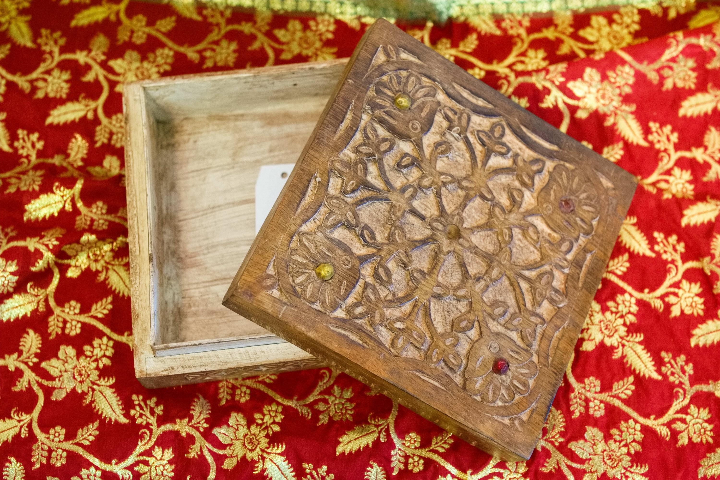 Painted Indian Box - Etsy