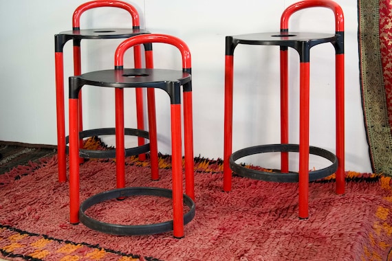 【超希少】Kartell  POLO STOOL 2脚セット  イタリア製 Kartell Polo Stools by Anna Castelli - Etsy