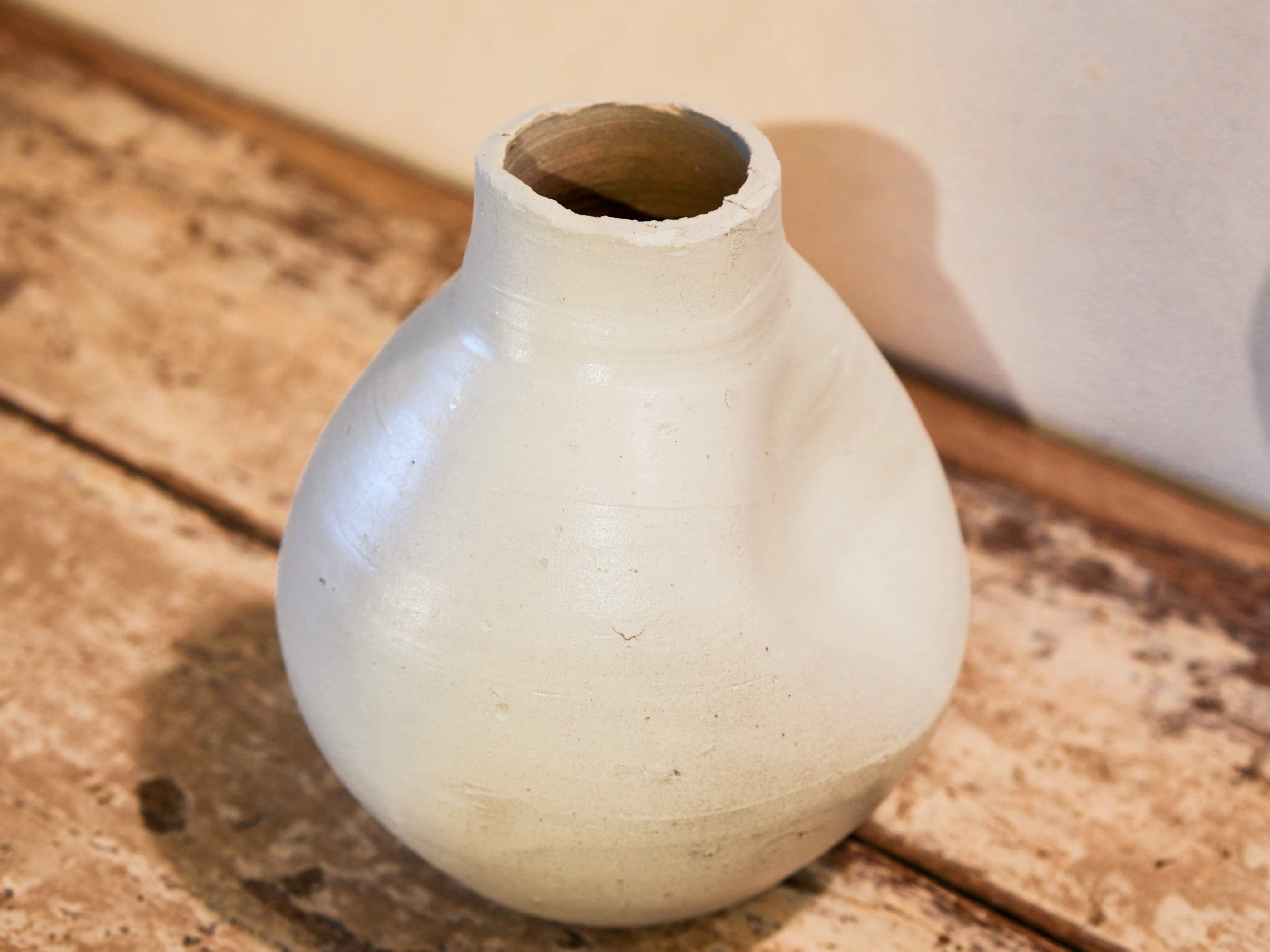 Vaso Decorativo Per Fiori Artificiali In Terracotta Stile Naturale Bianco Kampar 68167525