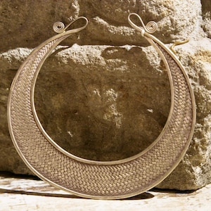 hand-woven silver tribal necklace 60/1.5