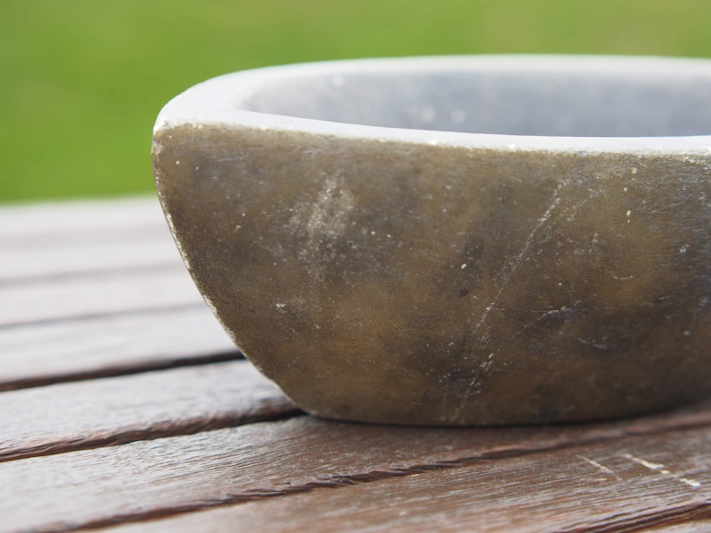 marble bowl, mortar, Indian marble spice pestle cod.MOR97 image 7