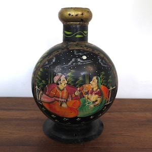 Painted Metal Vase