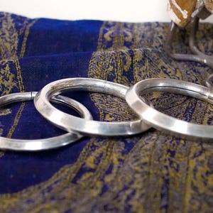 Bracciale Rigido In Argento Sterling 925 Per Donna, Largo 25 Mm, Regolabile, Fatto A Mano, Regalo Ideale