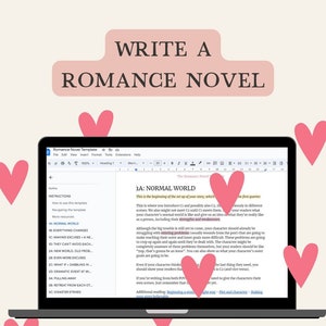 Romance novel outline template for Google Docs, Book writing beat sheet