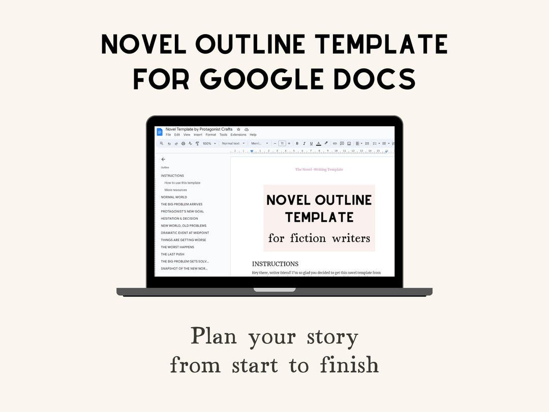 Google Docs Writer Template for Plot Planning and Story Mapping - Etsy