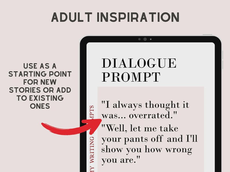 Steamy Romance Writing Prompts for Adult Story Inspiration (PDF Ebook ...