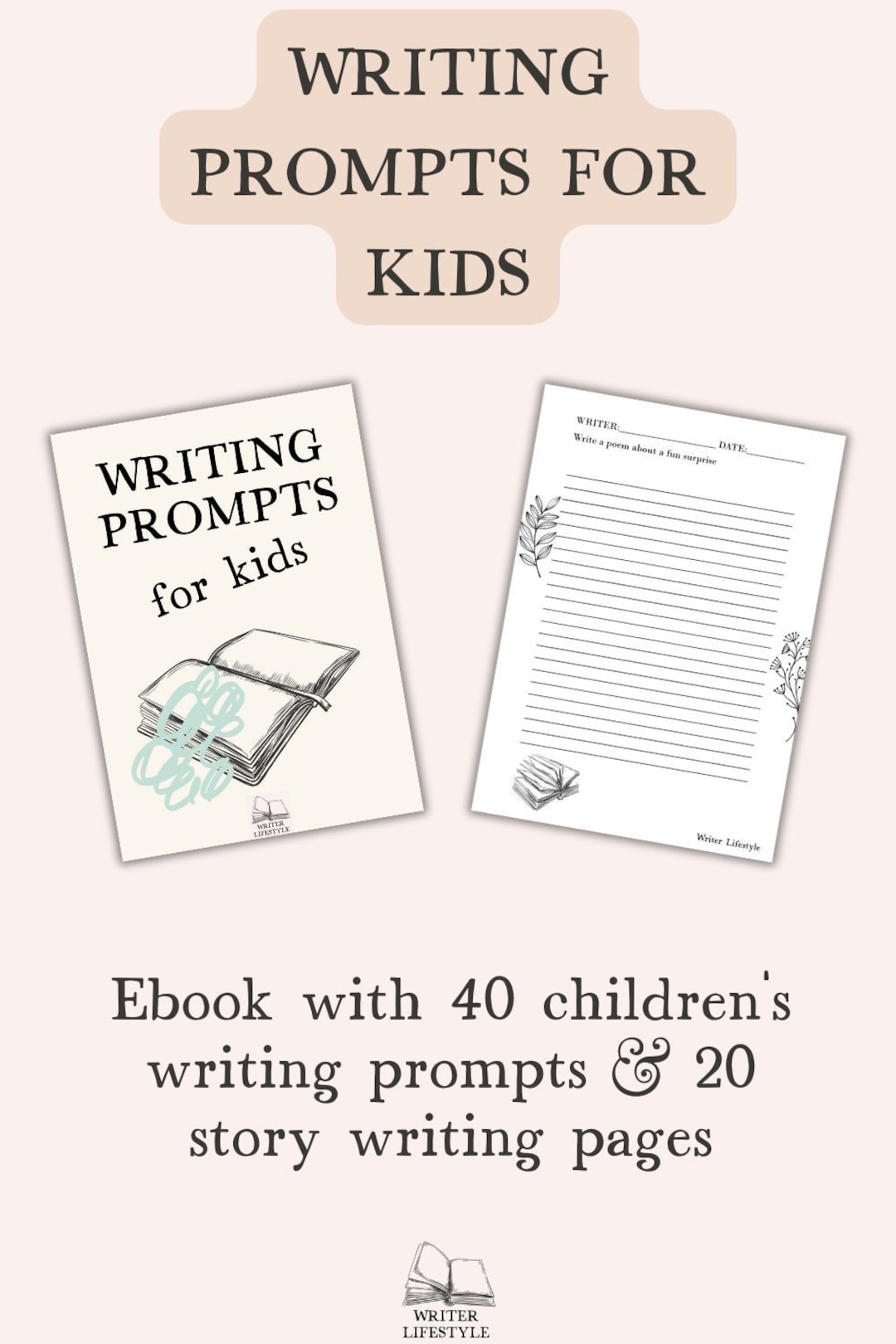 Writing Prompts Bundle for Kids, Fun Story Ideas for Young Writers ...