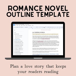 Romance novel outline template for Google Docs