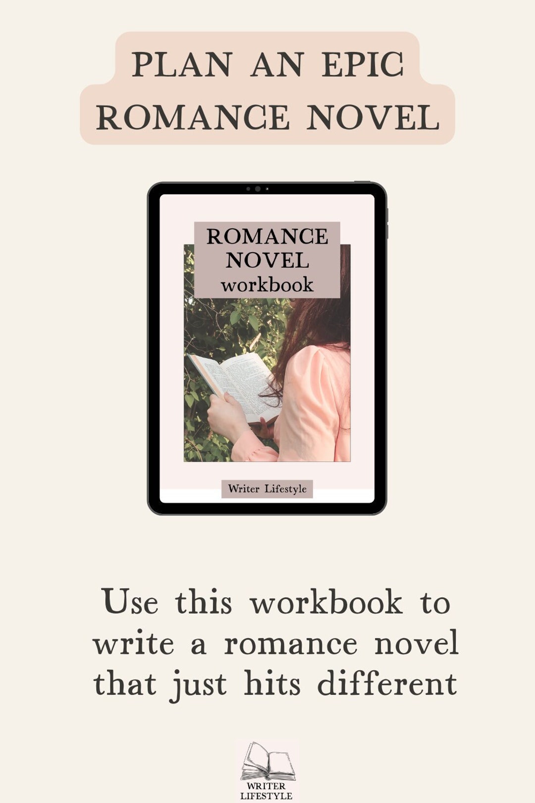 Romance Novel Workbook, Plot Planner for Romance Writers, Writer