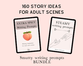 Spicy Romance Writing Prompts Bundle, Adult Story Inspiration (PDF ebooks)