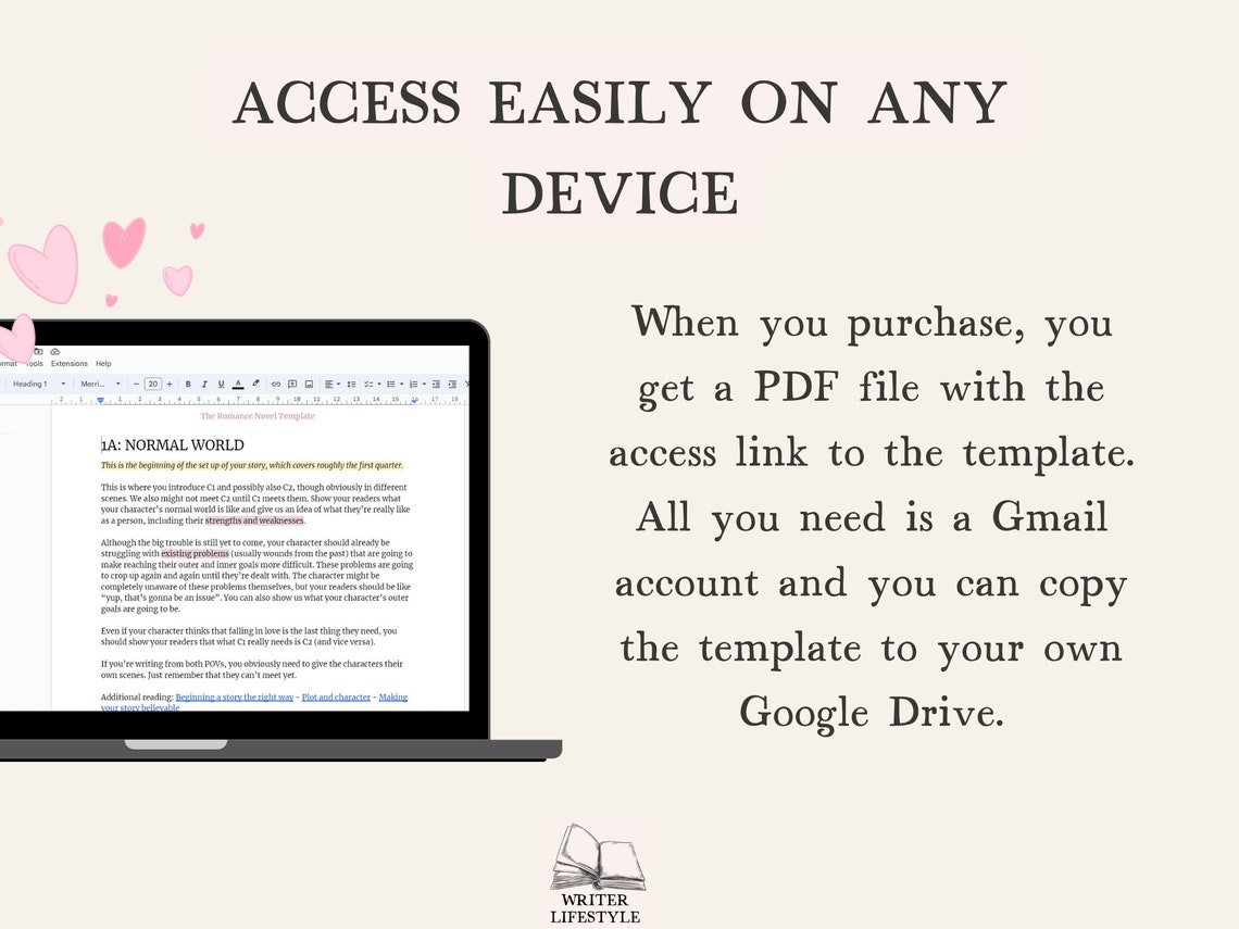 Romance Novel Outline Template for Google Docs Romance Etsy Romance Novel Outline Template for Google Docs Romance Etsy
