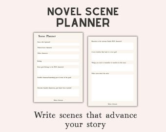 Planilha de planejamento de cenas de romance em PDF