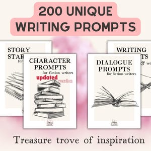 E-boek met schrijfprompts BUNDEL met 200 unieke prompts voor creatief schrijfinspiratie, schrijfprompts voor leuke schrijfoefeningen pdf