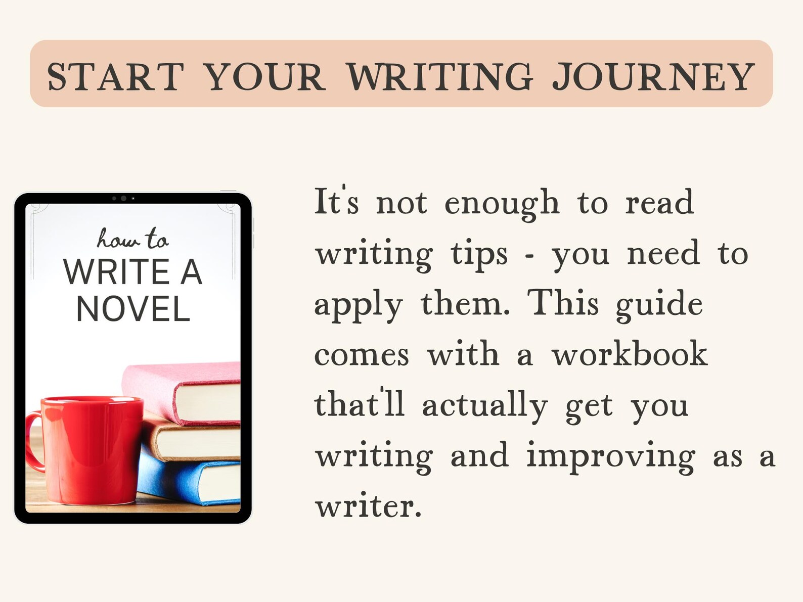 How to Write A Novel Guide and Workbook, Creative Writing Course With ...