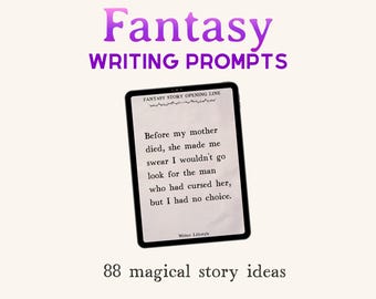 Fantasy novel writing prompts PDF