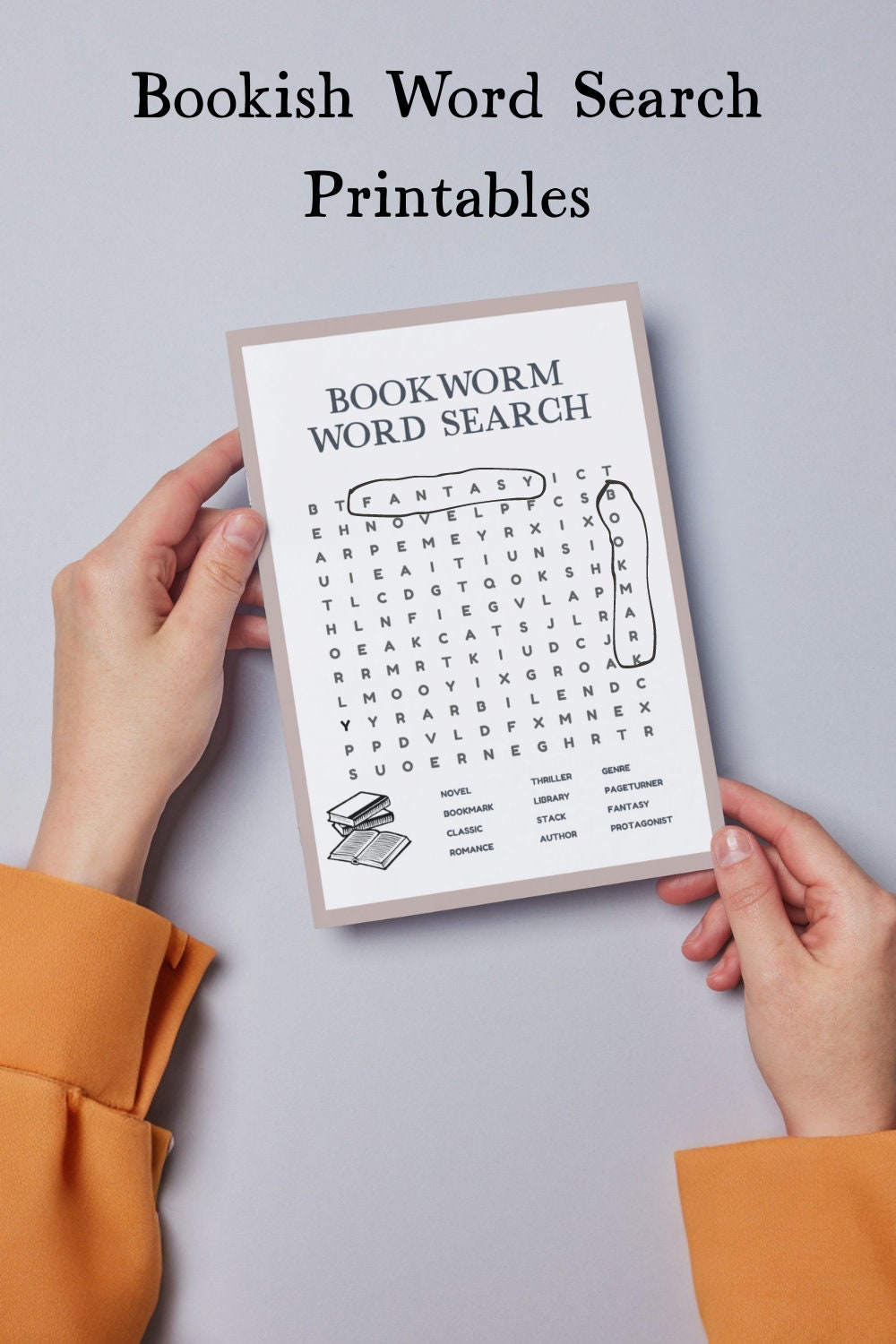 Word Search Bundle for Book Clubs (printable PDF) - Etsy