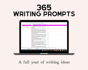 365 Creative Writing Prompts, Story Starters (Digital Download)