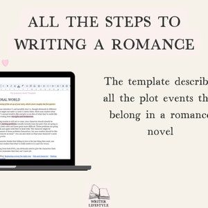 Romance novel outline template for Google Docs, Book writing beat sheet image 2