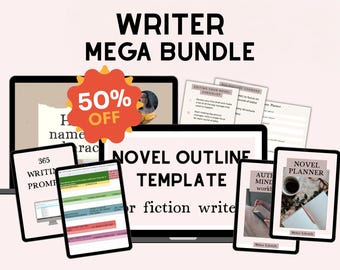 How to write a book MEGA BUNDLE with guides, templates and workbooks