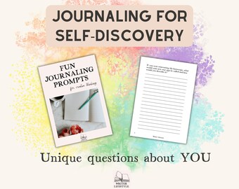 Fun journaling prompts for creativity, Printable journaling prompt pages for self discovery