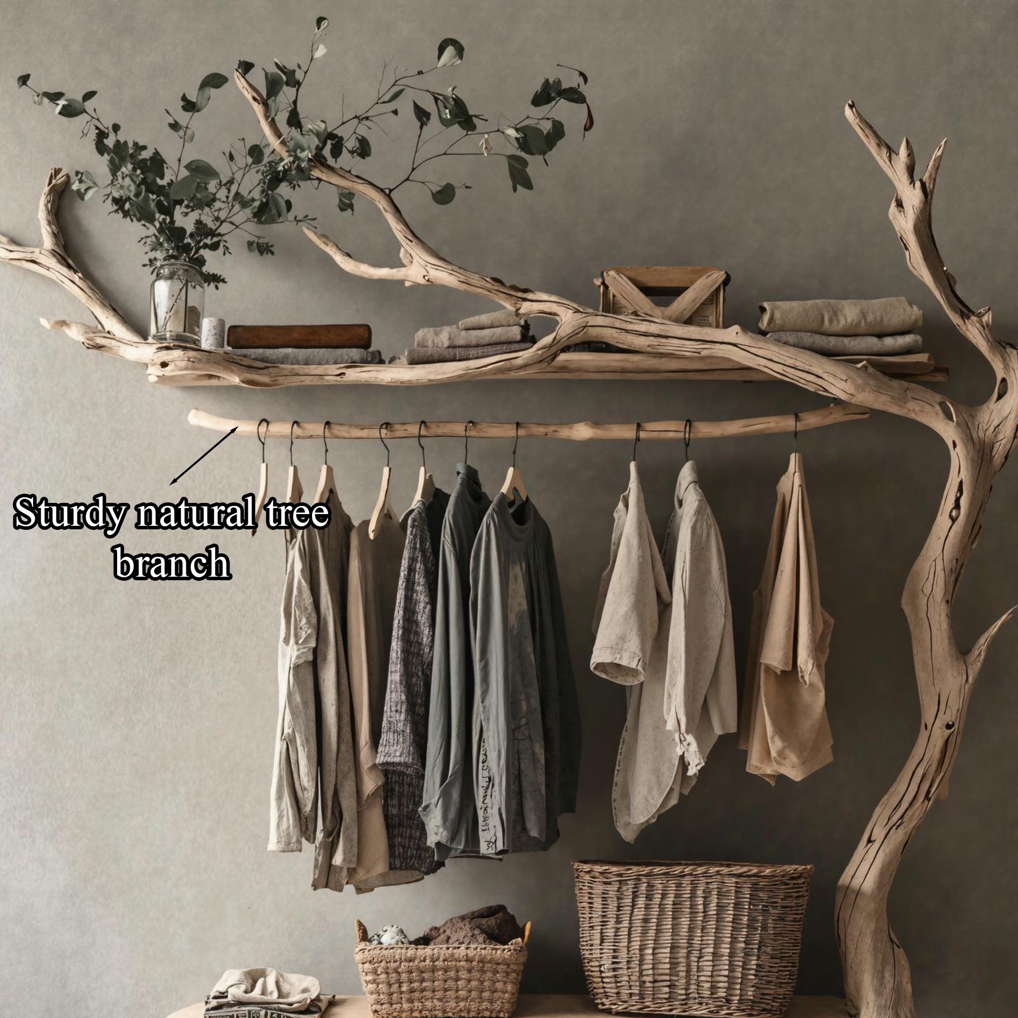 Diy Branch Coat Hook Tree Ceiling YANGQIHOME Pack Of Vintage