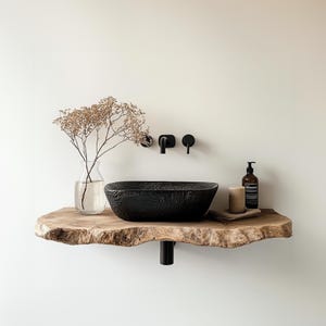 Handcraft floating shelves wood unique bathroom rustic floating vanity live edge shelf vanity natural bathroom sink vanity bathroom decor