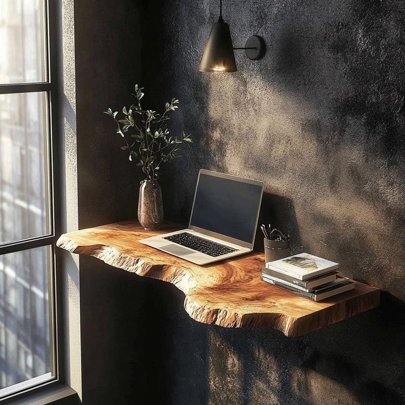 Live Edge Desk - Etsy