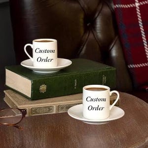 Taza de café personalizada / Taza de espresso personalizada / Regalo para él / Regalo para ella / Pedido personalizado / Regalo personalizado