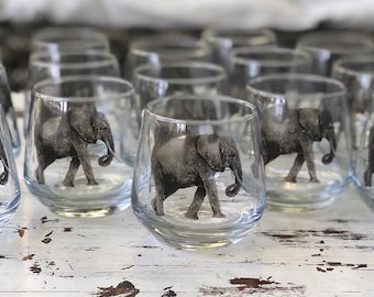 elephant whisky glass