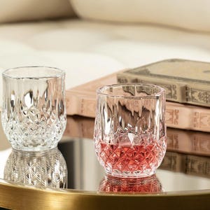 Vintage-Style Crystal Liqueur Glasses: Elegant Drinkware, Set of 2 (80ml)